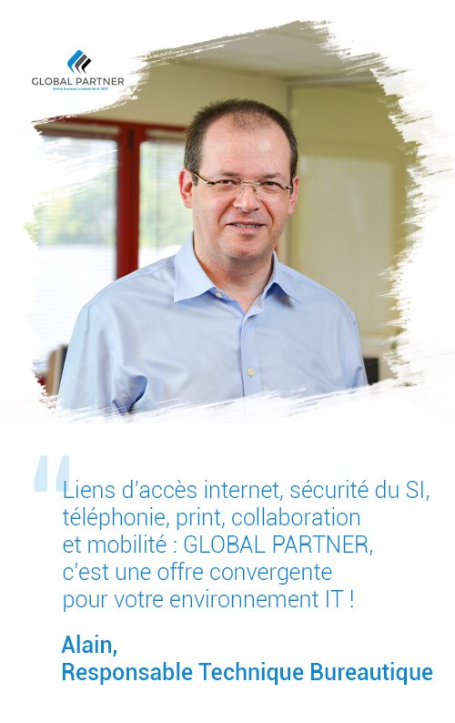 Photo de Alain responsable technique bureautique, un métier Global Partner